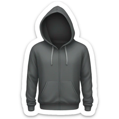 dark grey hoodie product, clothes, isolated sticker