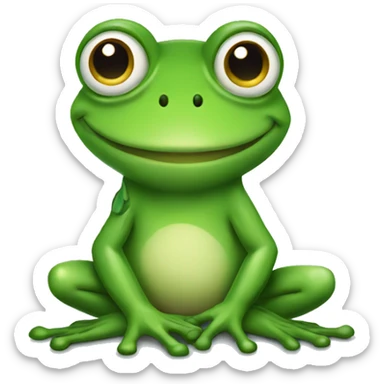 flirty frog sticker