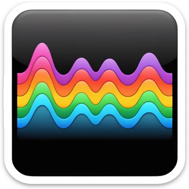 audio spectrum, the spectrum is black sticker
