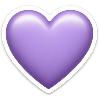 light purple heart sticker