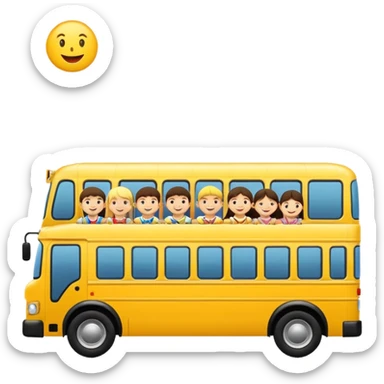 school excursion bus in singapore sticker