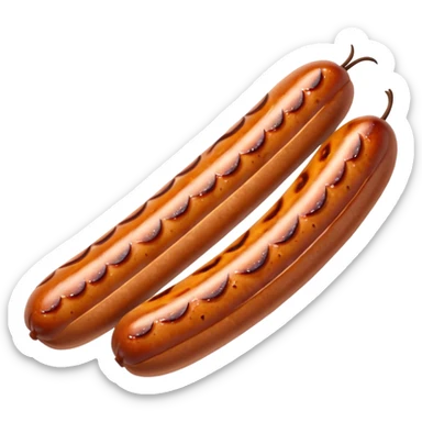 a single sausage sticker