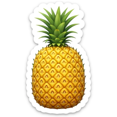 Upside down pineapple sticker
