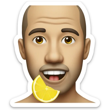 lick the lemon sticker