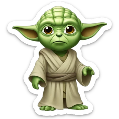 YODA JOUEUR DE FOOT sticker