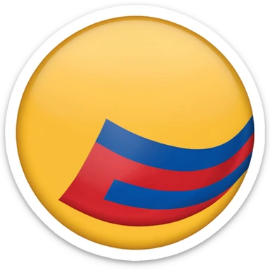Bandera de colombia circular sticker