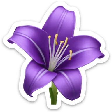 Purple Lillie’s flower sticker