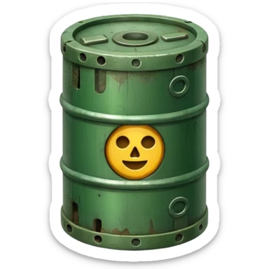 green military mine sticker