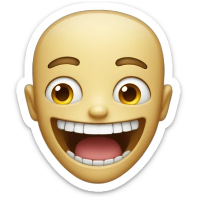 Big big scary smile sticker