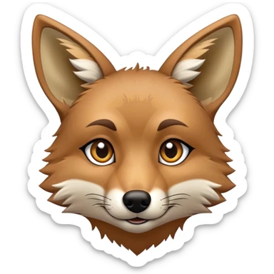 Starry-eyed Coyote  sticker