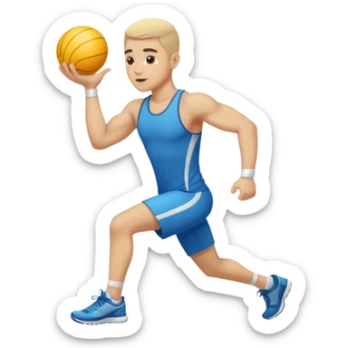 ligth man exercising sticker