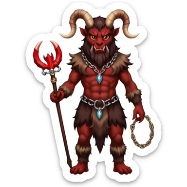 Christmas Krampus full body sticker