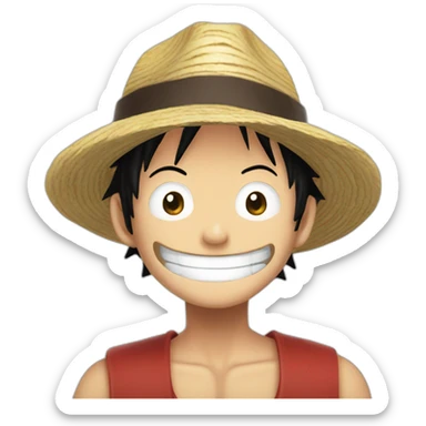 bad joke luffy sticker