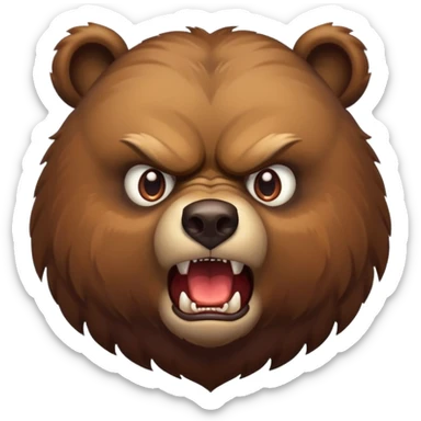 Urso bravo sticker