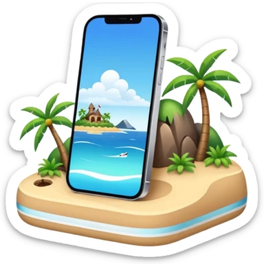 iPhone 14 Pro with Dynamic Island, sleek design sticker