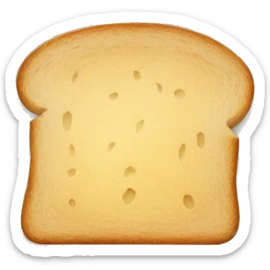 a slice of bread sticker
