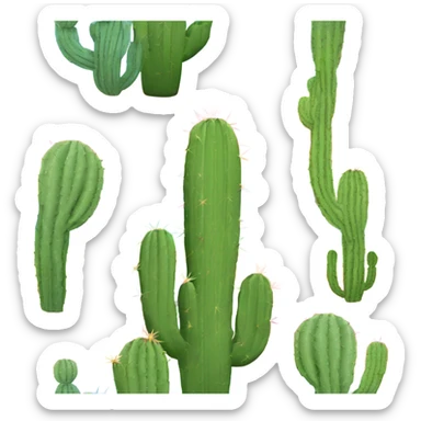 Cactus couleur arc-en-ciel  sticker