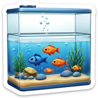 Fish tank sticker