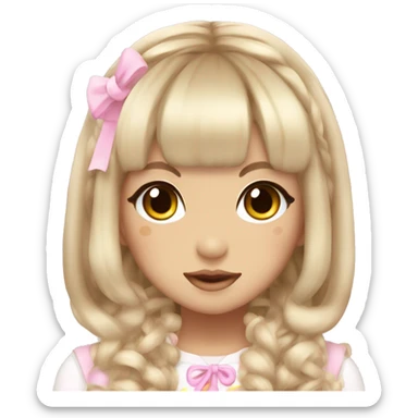 kawaii gyaru harajuku girl  sticker