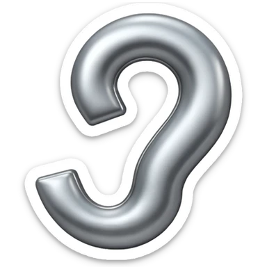 question mark sticker