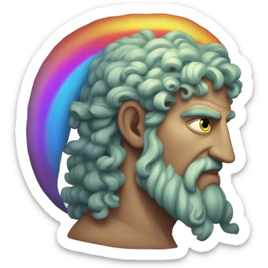 Rainbow  god of Greece mithology sticker