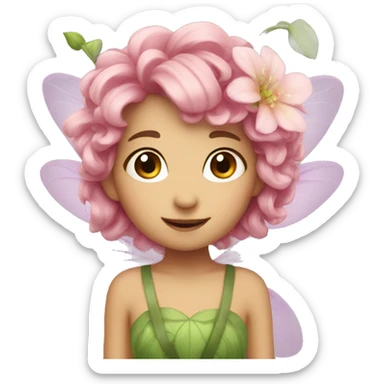 Flower fairy sticker