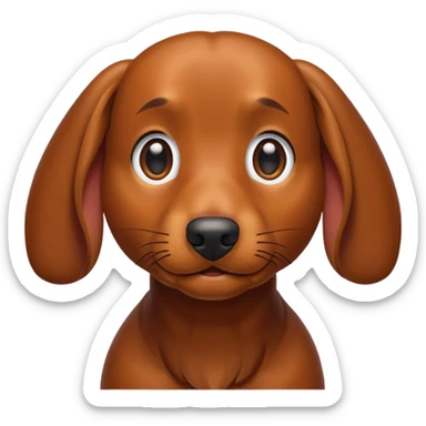 Teckel amoureux  sticker