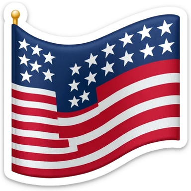 New England Patriots flag sticker