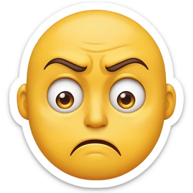 Disgusted face emoji sticker