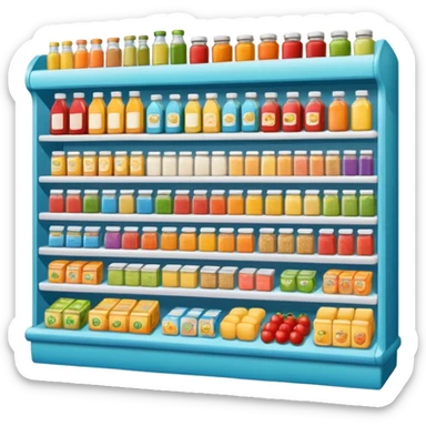 mini supermarket sticker