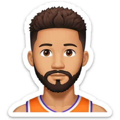 devin booker with beard sticker