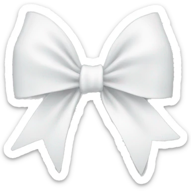 white bow sticker