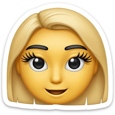Regular emoji eyelashes  sticker