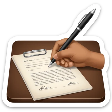 sign contract sticker