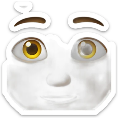 Visage gros yeux sticker