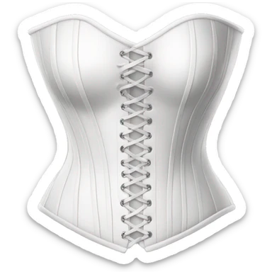 White corset  sticker