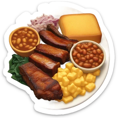 Bbq soul food sticker