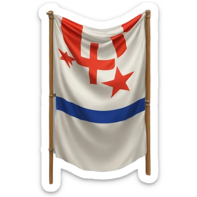 Drapeau avec marque dessus SF sticker