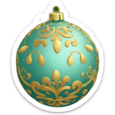 ornamented bauble sticker