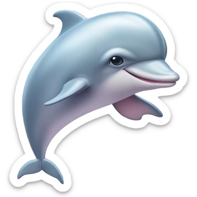 Pastel-pink-colors-dolphin sticker