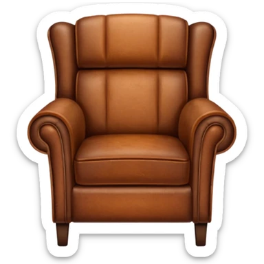 brown Interview chair from Mindhunter TV show sticker