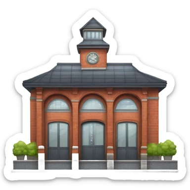 Train station emoji. sticker