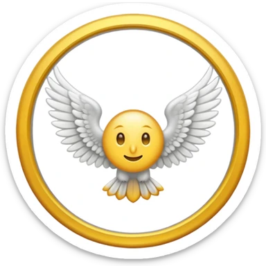 Solo las alas y la argolla sticker