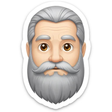 dwarf WITH LOONG GRAY BEARD sticker