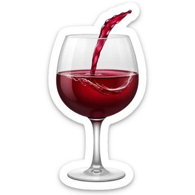 Red wine emoji sticker