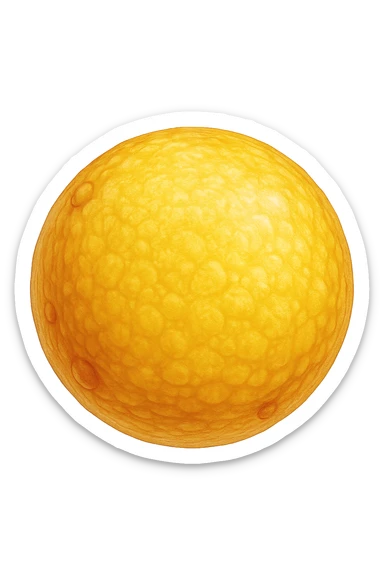 CELLULE DI GRASSO GIALLE FLUTTUANO IN ARIA sticker