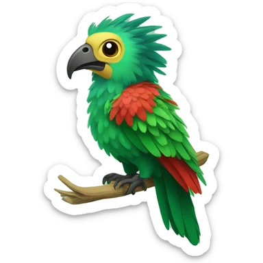 quetzal bird sticker