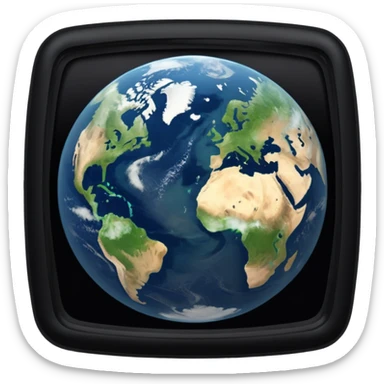 Pollution on earth the view should be were we see it out in the space more polution  sticker