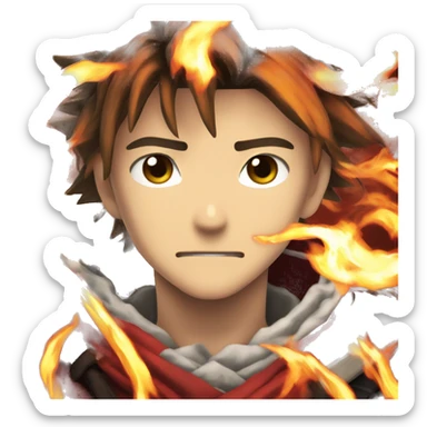 kyojurou rengoku flame hashira sticker