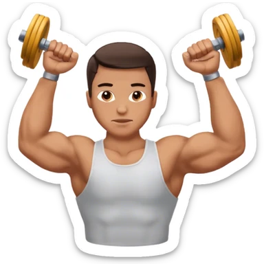 Biceps exercise sticker